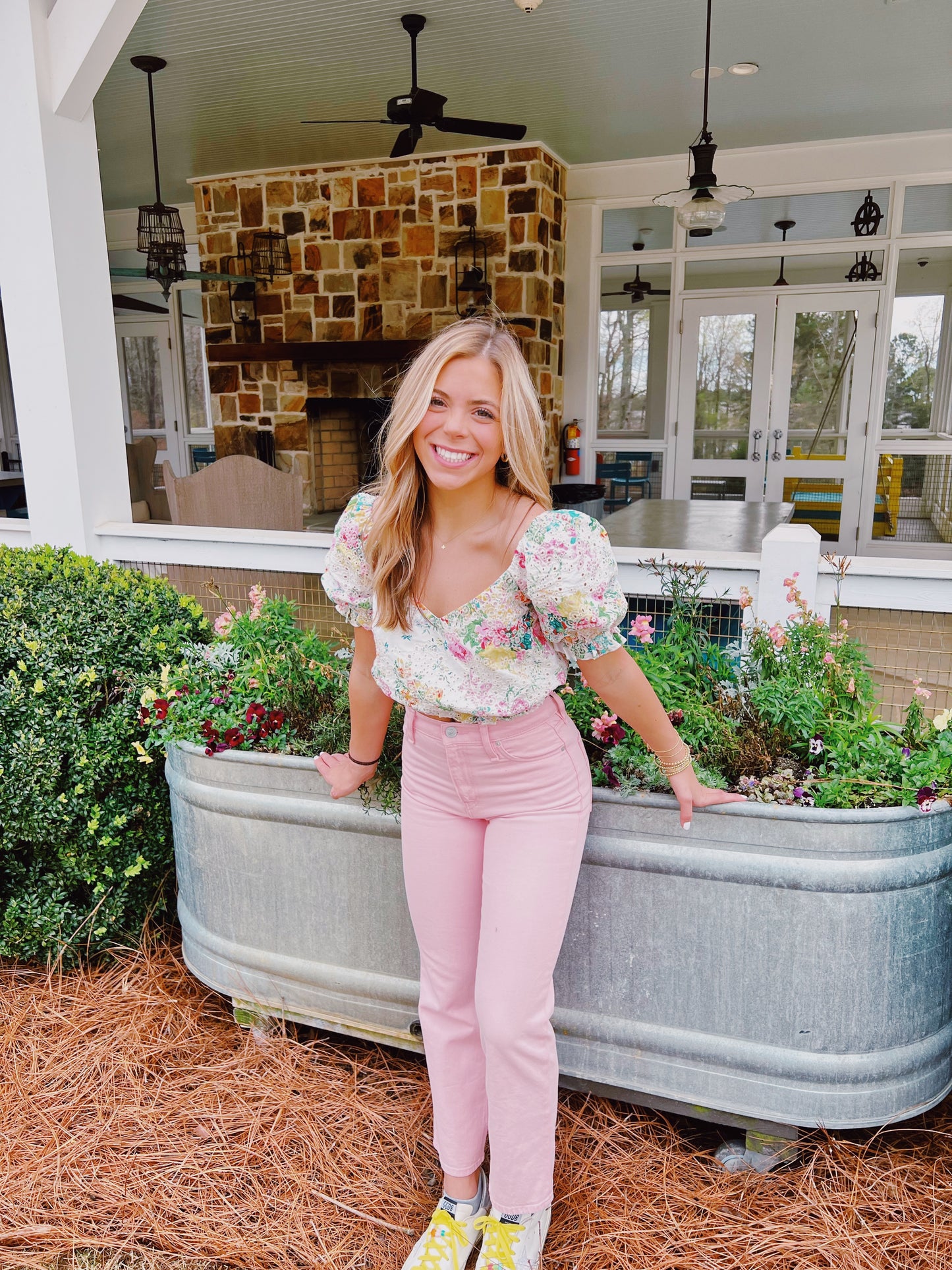 “Summertime Blooms” Top