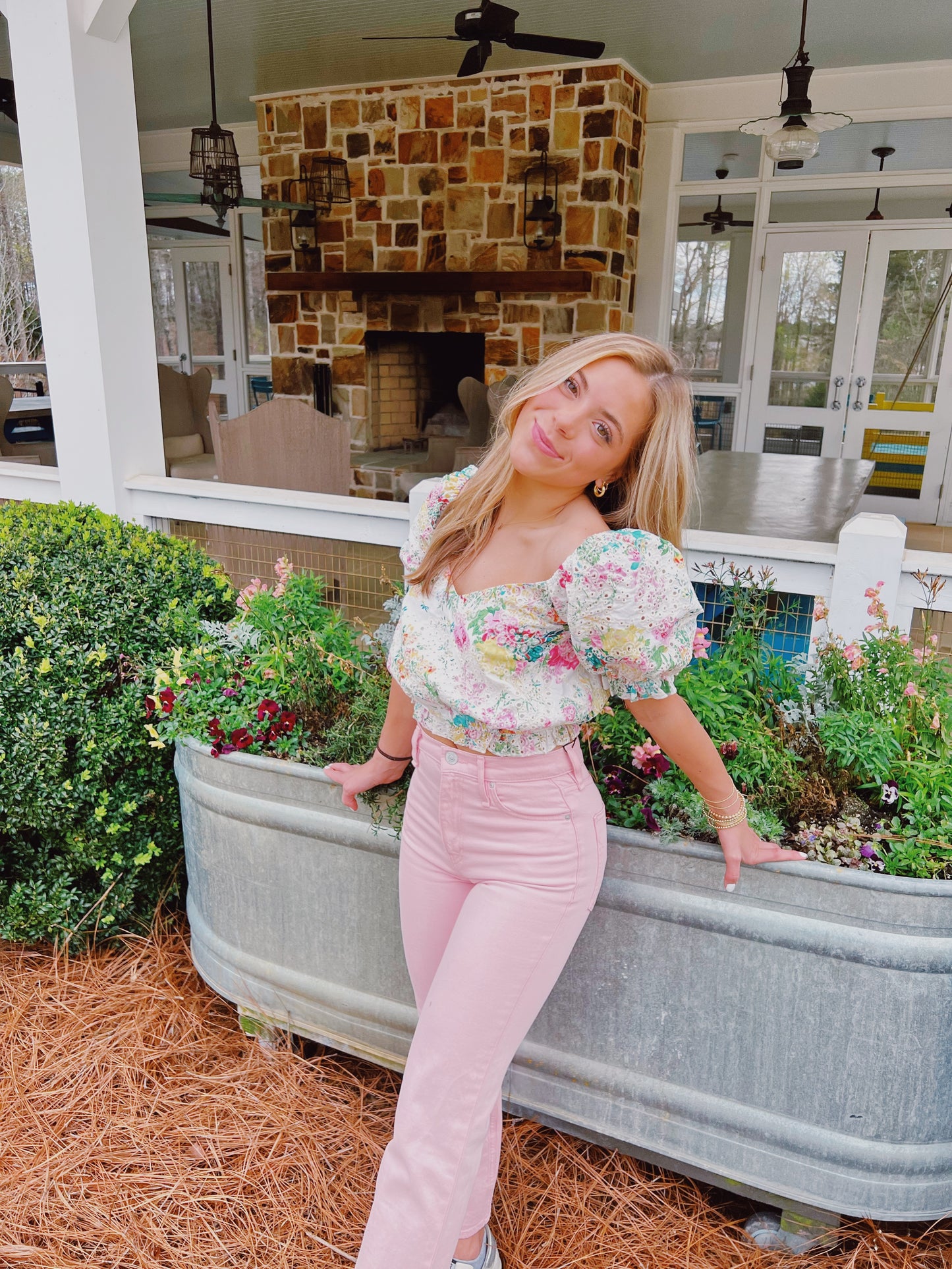 “Summertime Blooms” Top