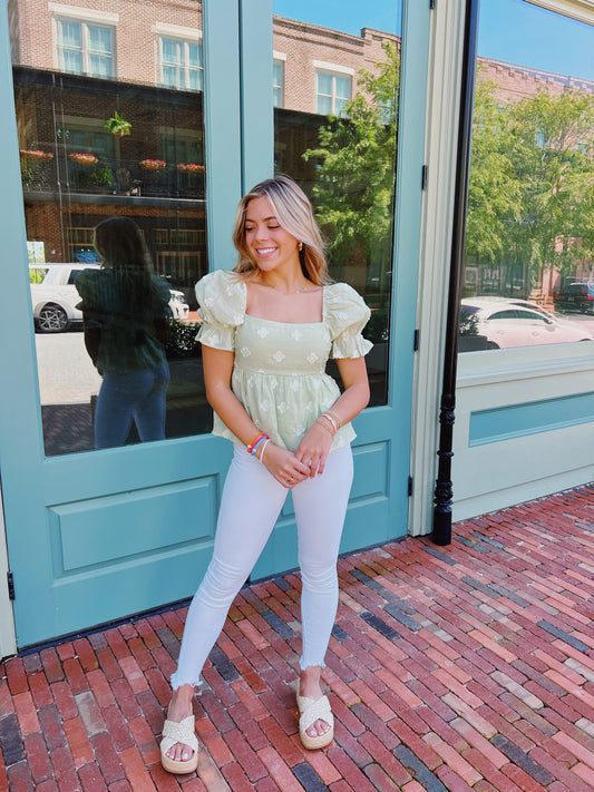 “Softly Spoken” Top